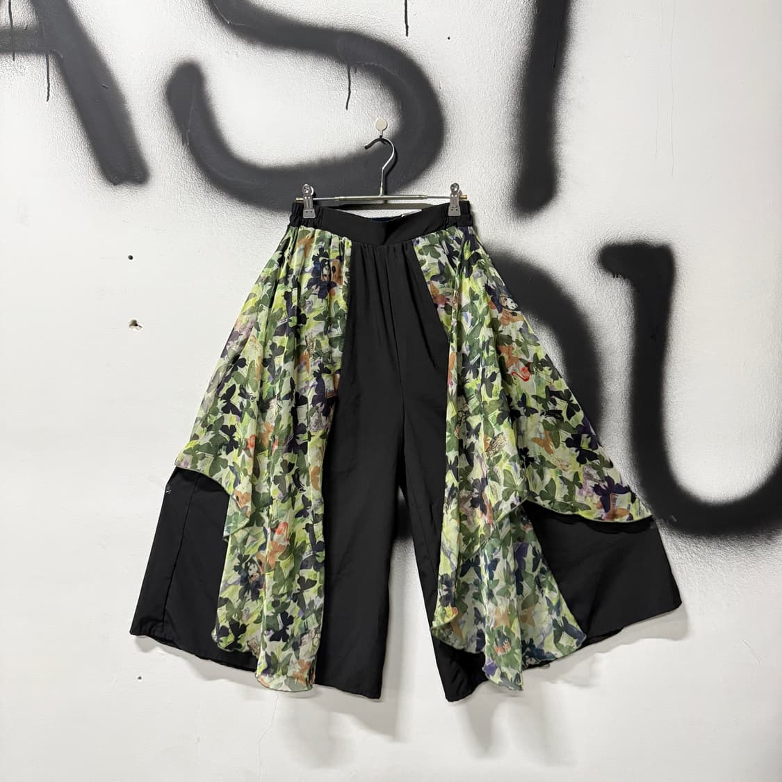 VTG 빈티지 재패니즈 오리엔탈 패턴 쉬폰 레이어드 팬츠 상품이미지2