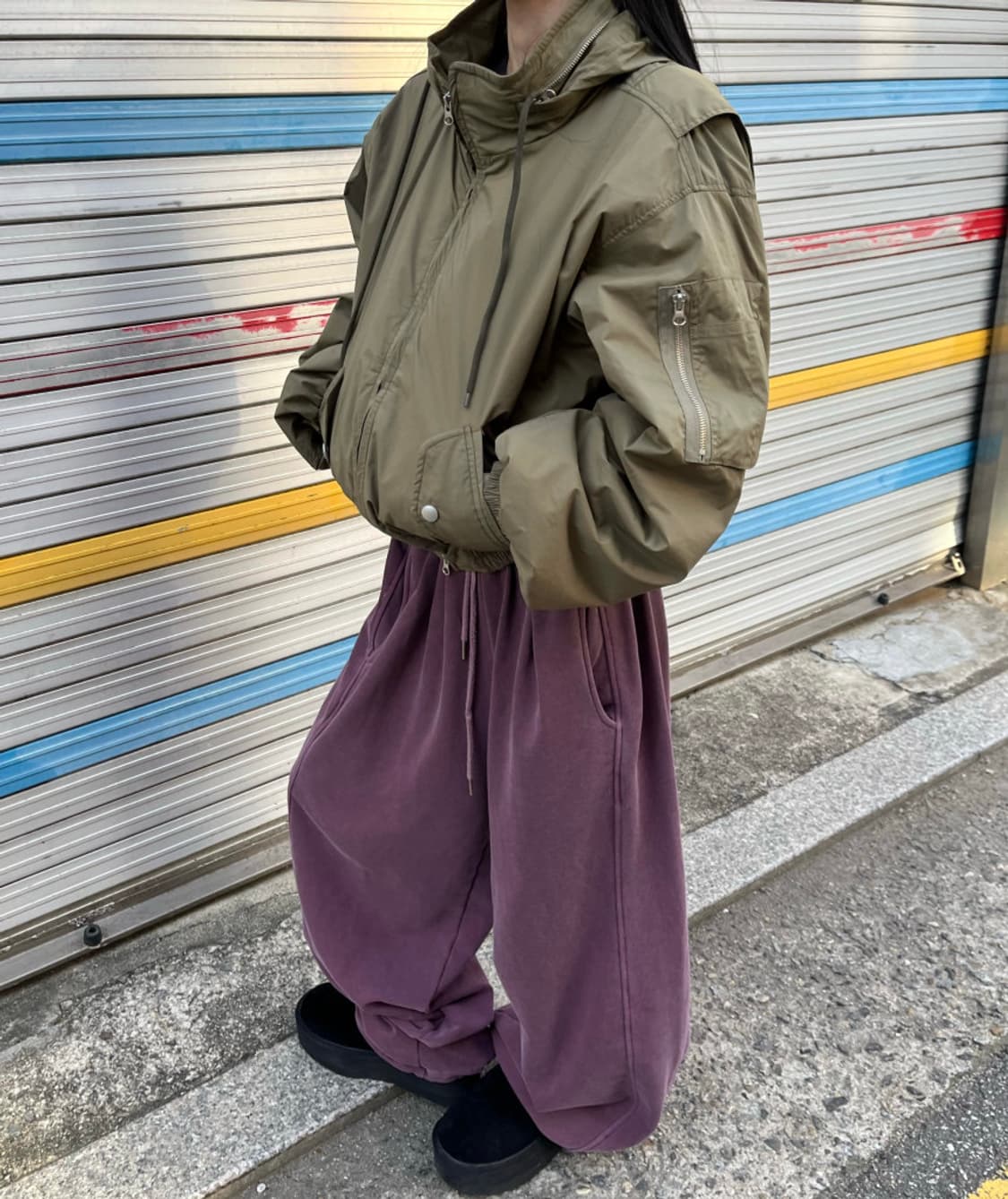 데이도어 크루 항공 패딩 점퍼 상품이미지4