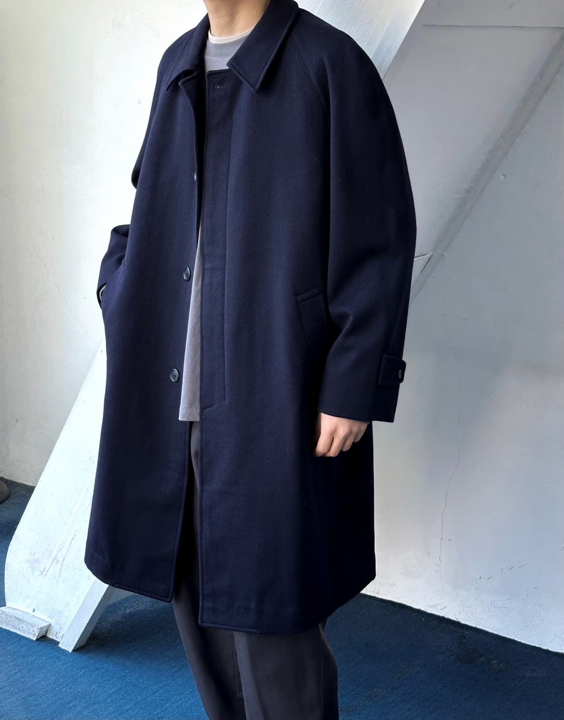 Wool melton soutien collar coat 상품이미지7