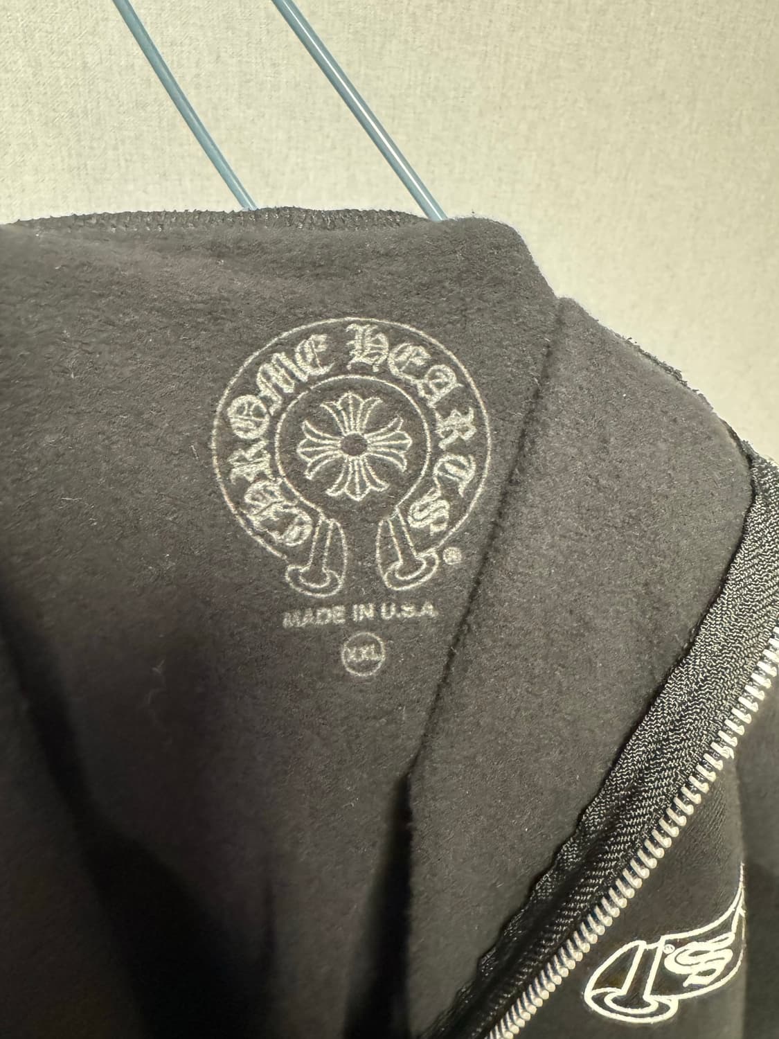 크롬하츠 홀스슈 플로랄 플리스 집업 블랙 xxl 상품이미지4