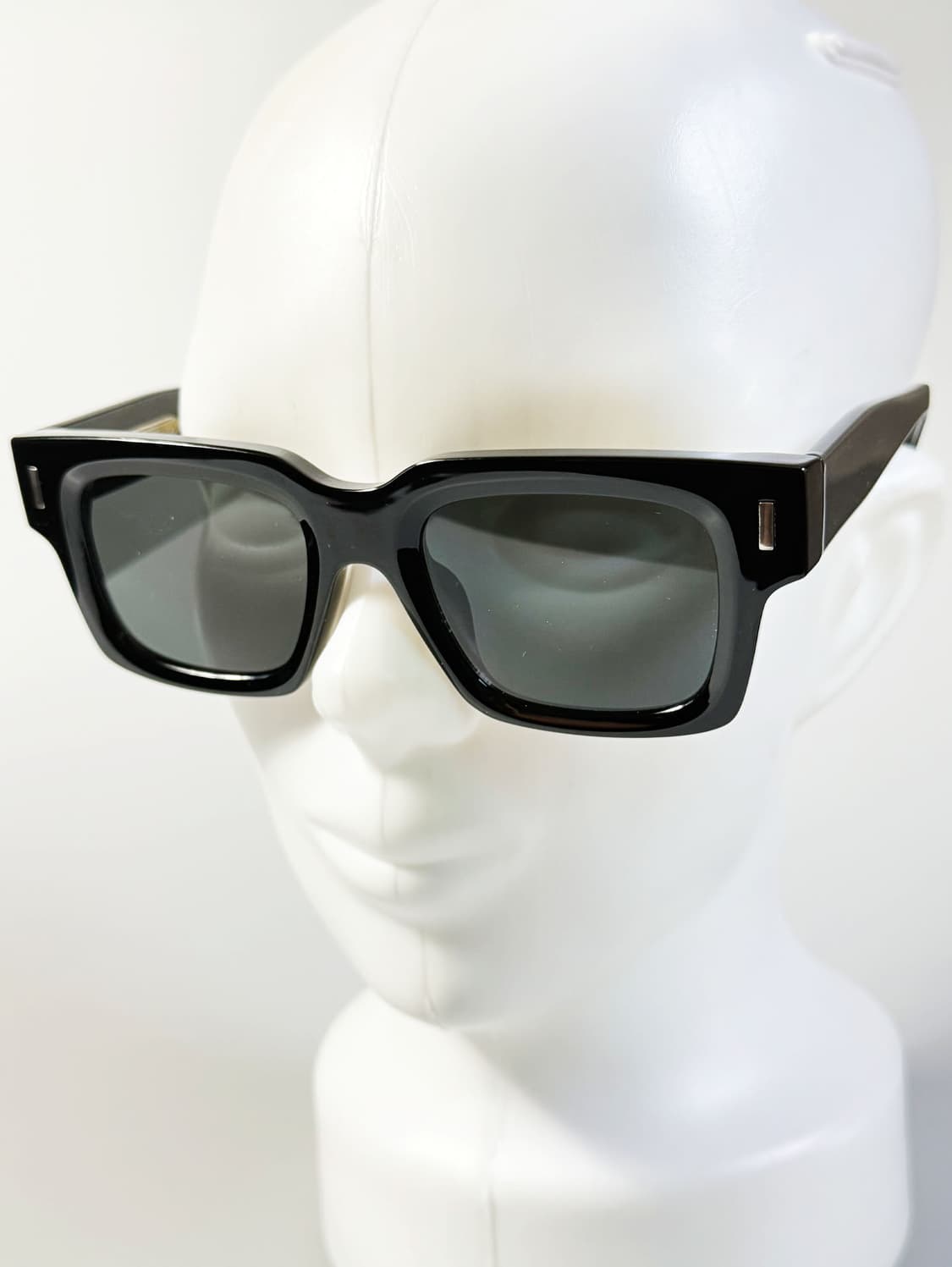 CANAAN 블랙 볼드 스퀘어 프레임 빈티지 선글라스 상품이미지8