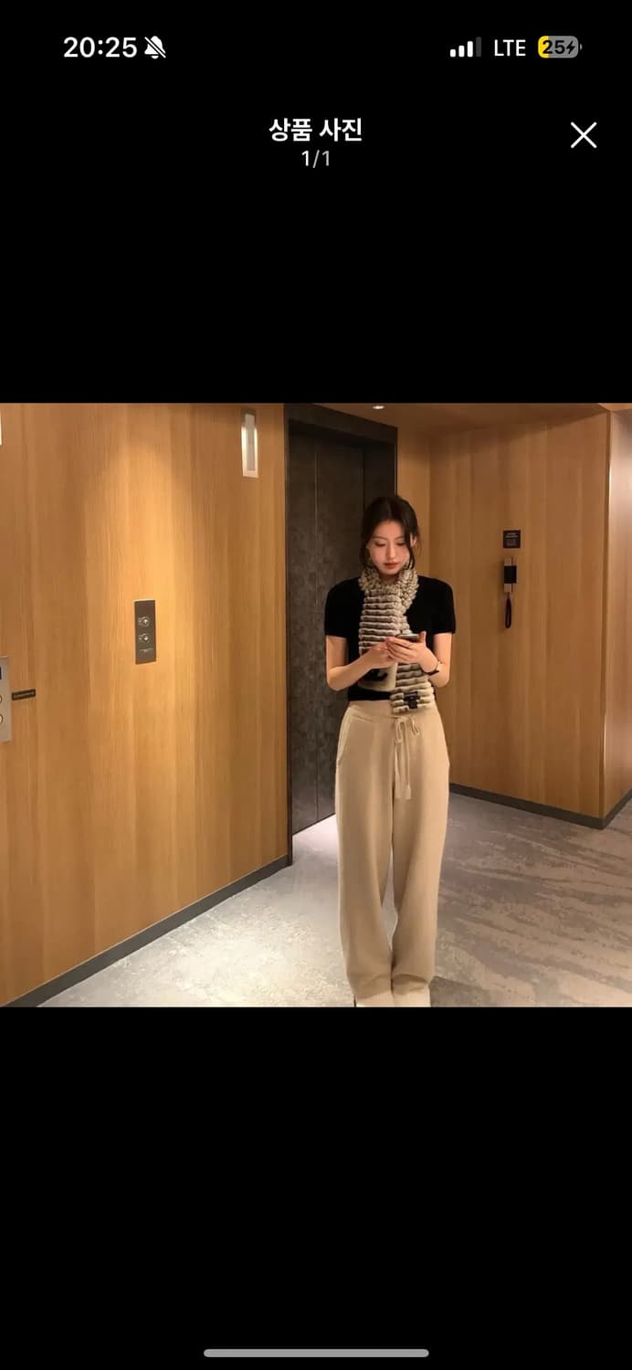 르플레인 캐시미어 니트 팬츠 롱 상품이미지2