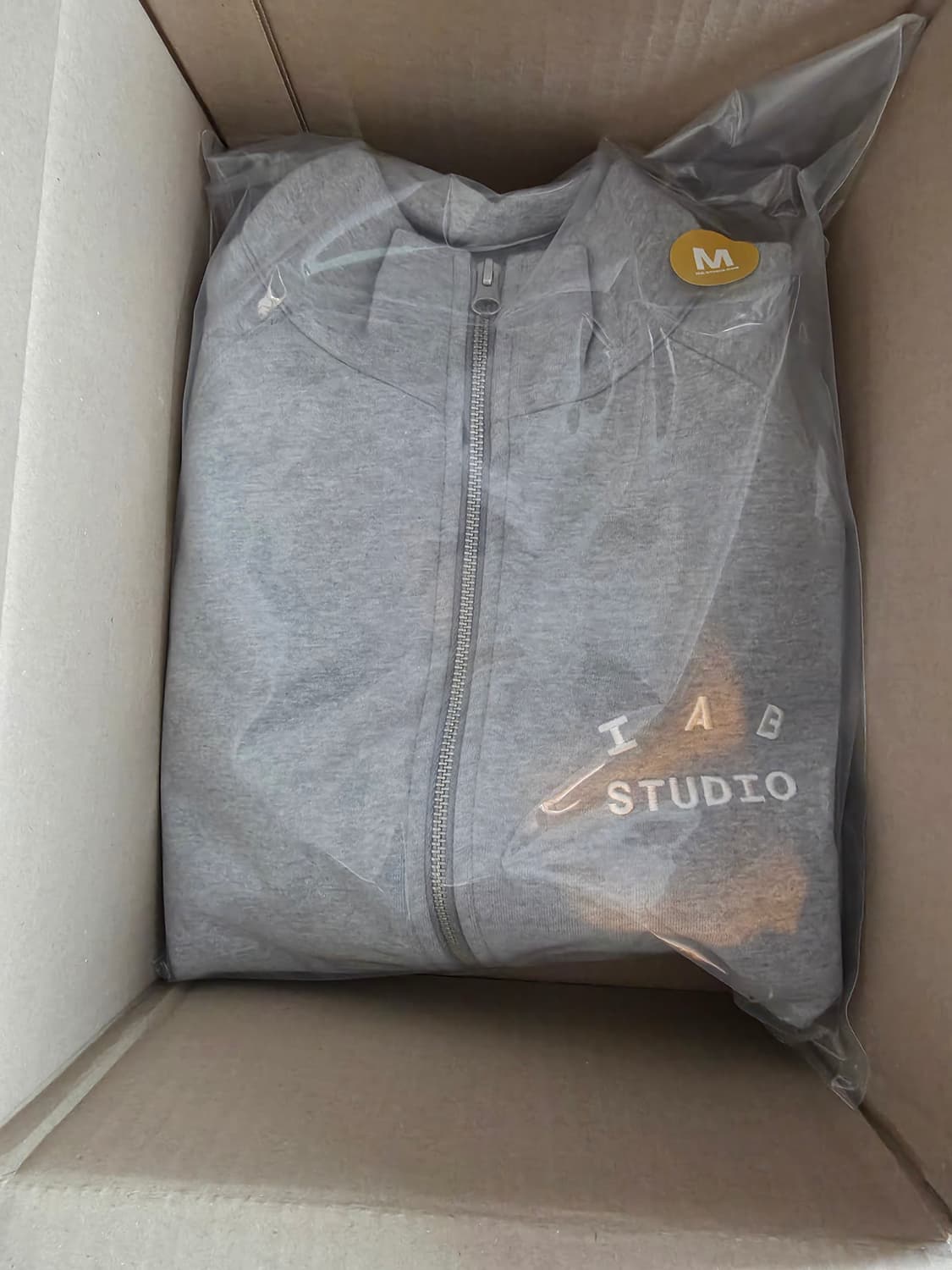 아이앱 스튜디오 투웨이 풀 집업 그레이 화이트 상품이미지1