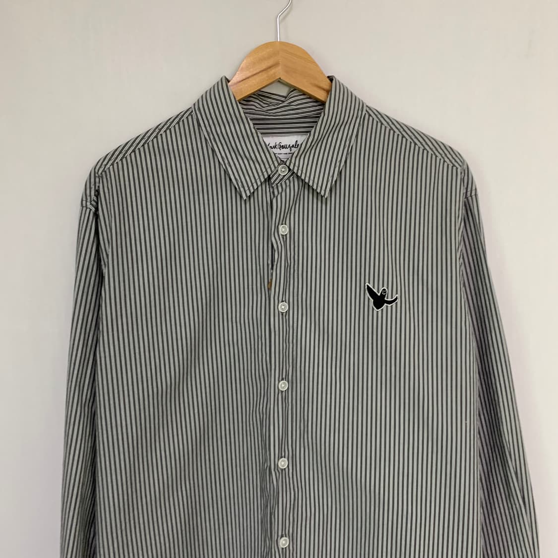 마크곤잘레스 베이직 스트라이프 무채색 셔츠 남성 M 상품이미지3