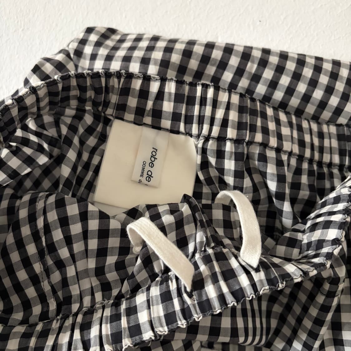 Gingham Check Asymmetry Skirt Pants 상품이미지8