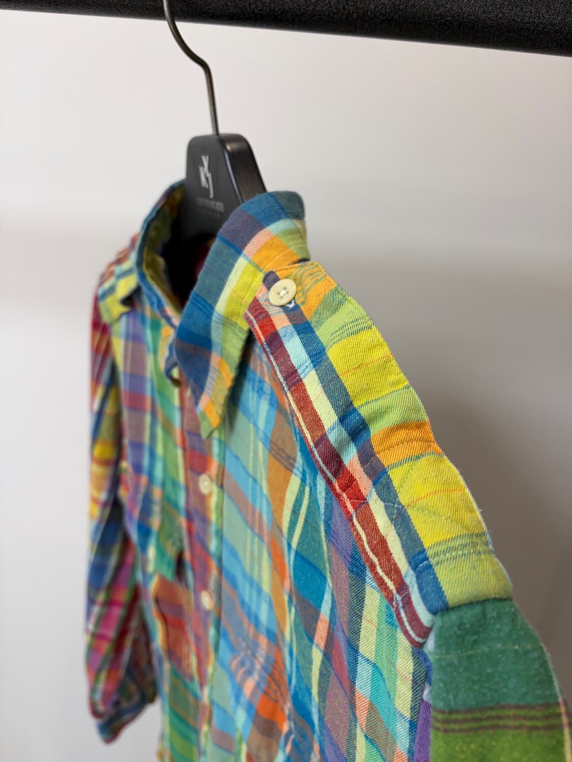 (L) 폴로 랄프로렌 trim military 투포켓 체크 견장 셔츠 상품이미지3