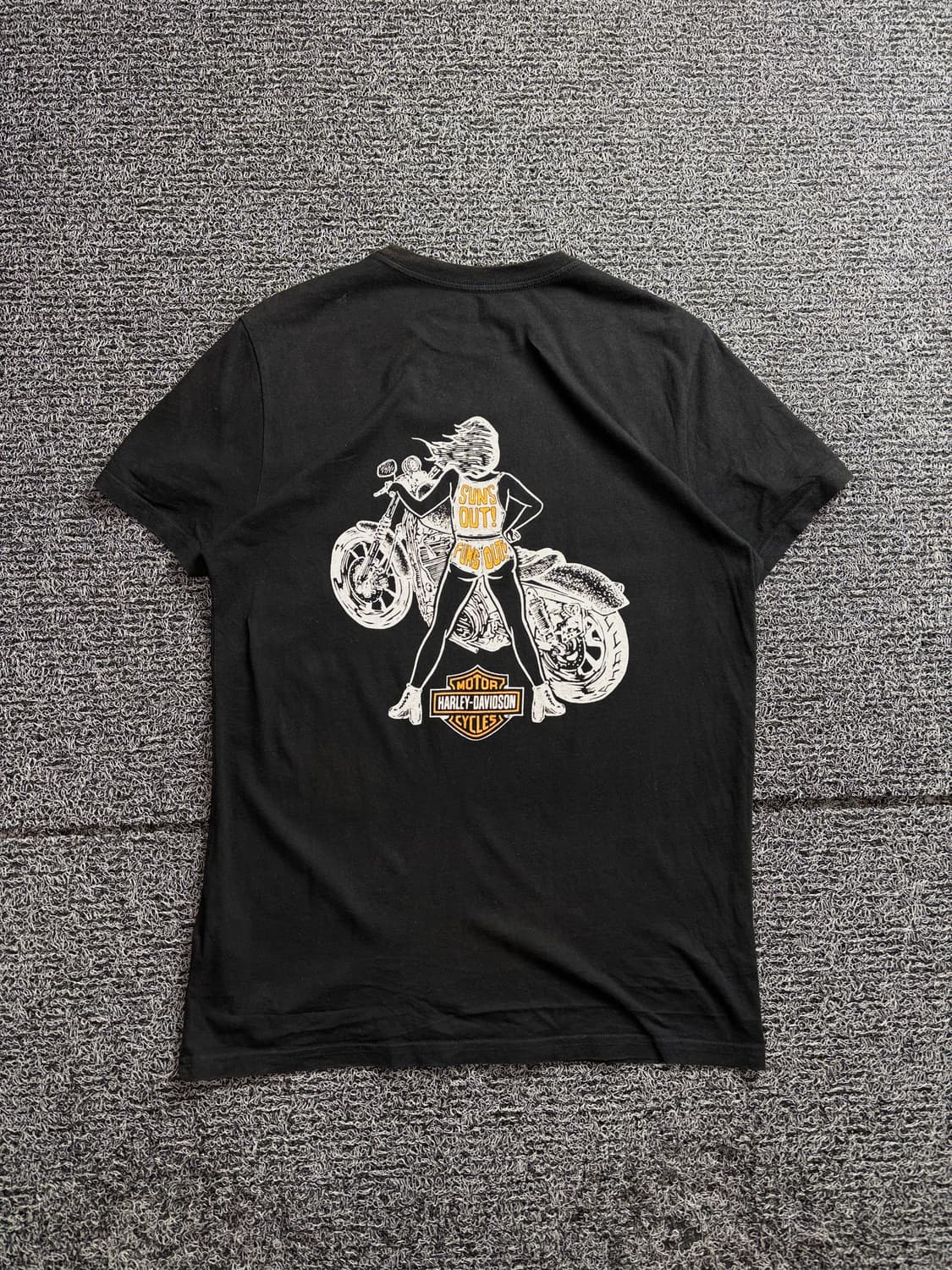 할리데이비슨 핀업걸 빅로고 박시핏 반팔티 2892 상품이미지4