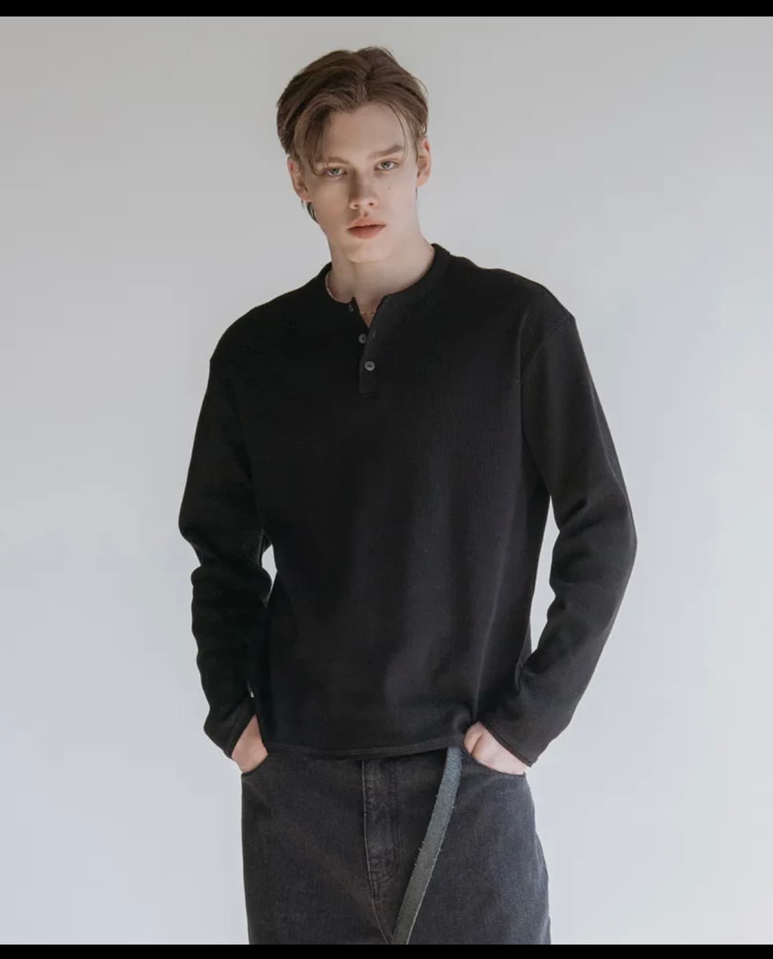 데꼬르소 헨리넥 블랙 2사이즈 상품이미지1