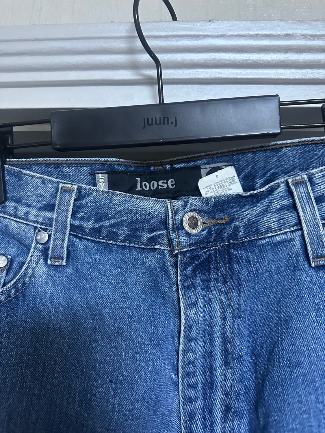 [34X32] 90s 빈티지 리바이스 실버탭 루즈 중청 상품이미지2