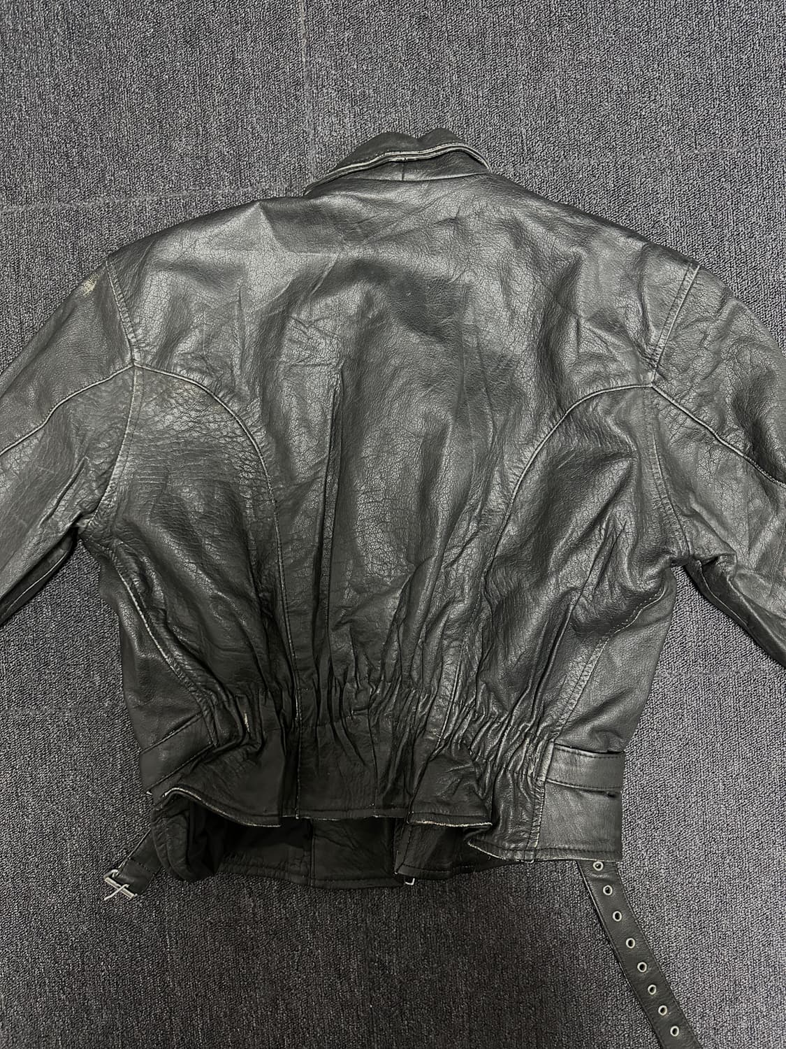 빈티지 소가죽 라이더 자켓 상품이미지3