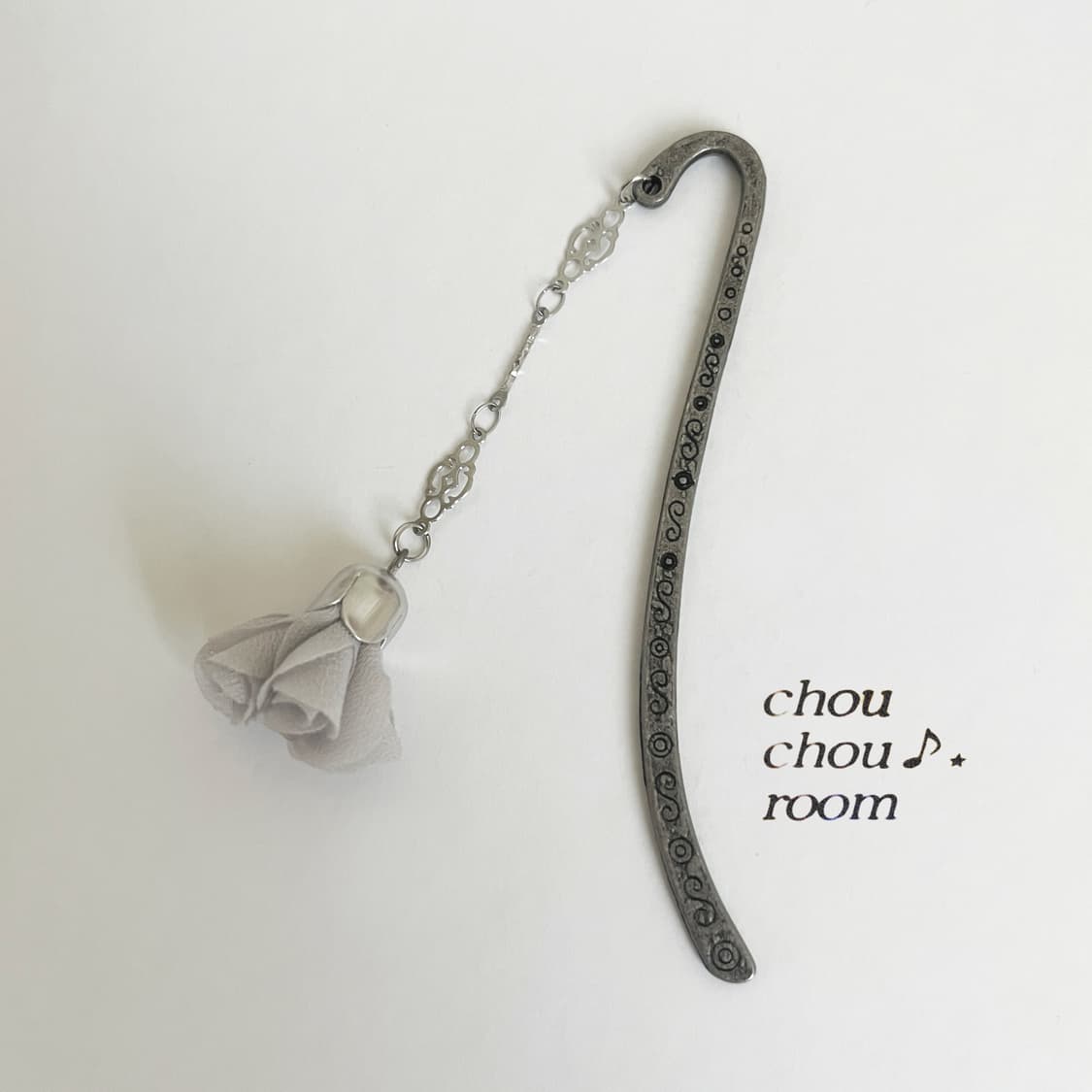 메탈 펜던트 책갈피 ⊰sliver flower⊱ bookmark 상품이미지3