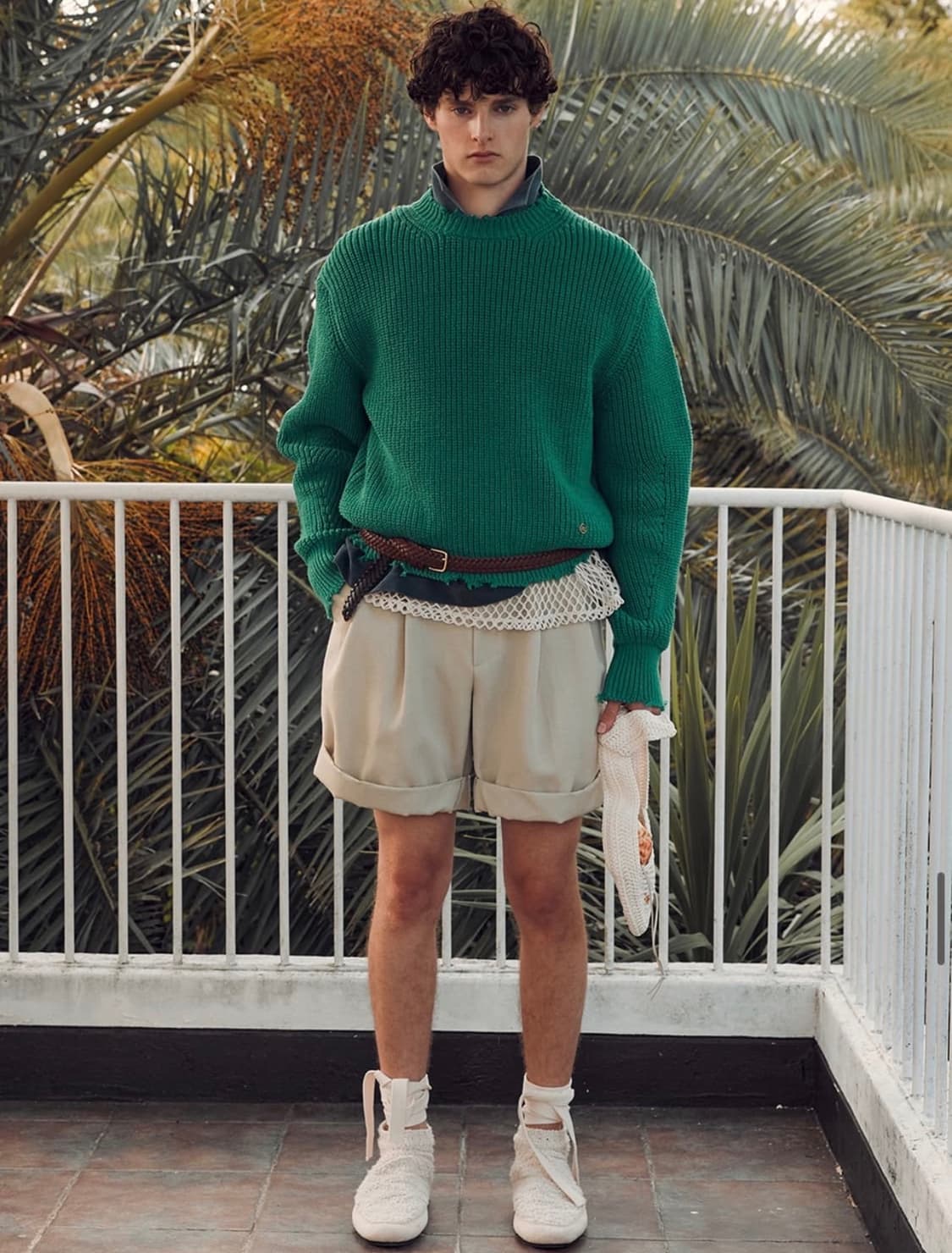 렉토 / 리사이클 코튼 크루넥 빈티지 니트 / L 상품이미지3