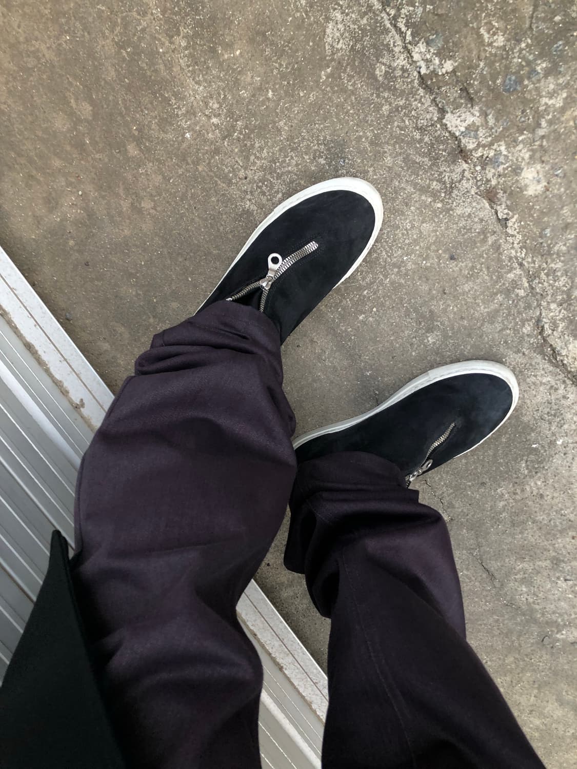 디에메 사선 riri 스웨이드 하이탑 상품이미지1