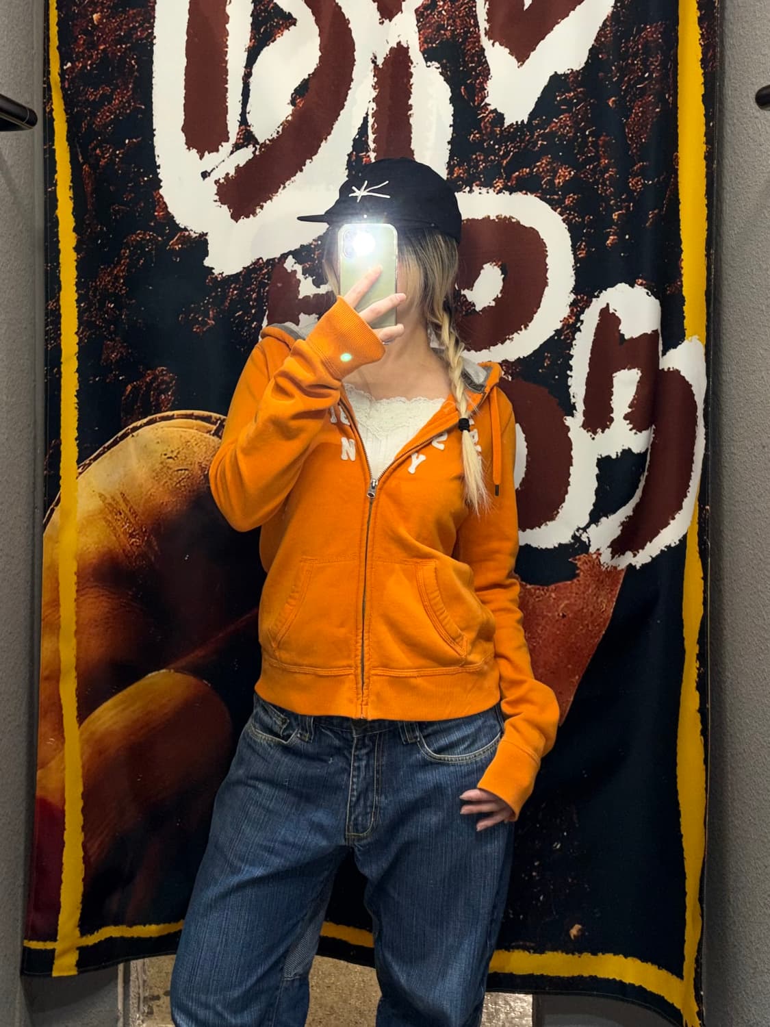 아베크롬비 오렌지 후드집업 상품이미지1