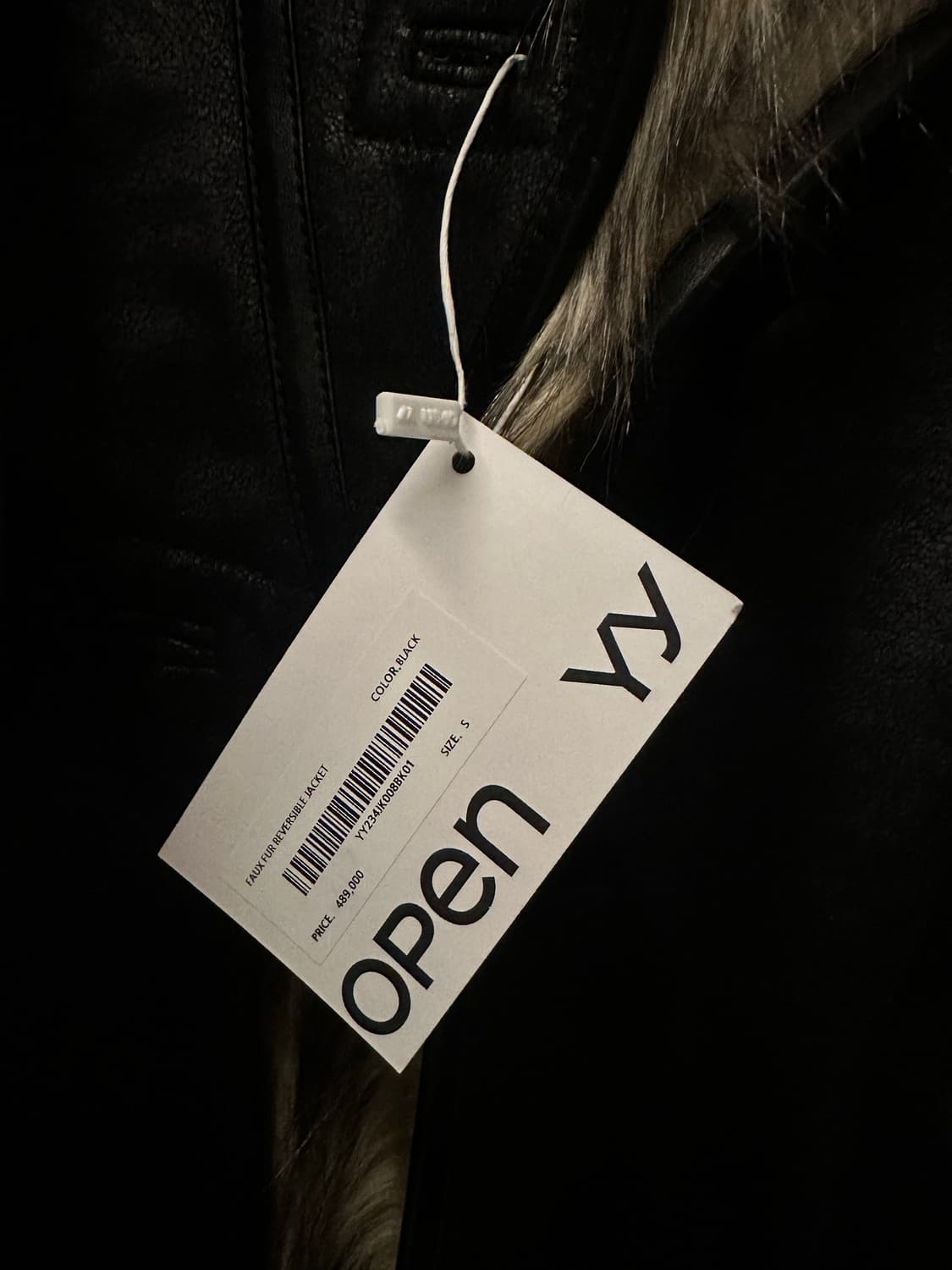 오픈와이와이 open yy 레더 퍼 자켓 새상품 상품이미지3