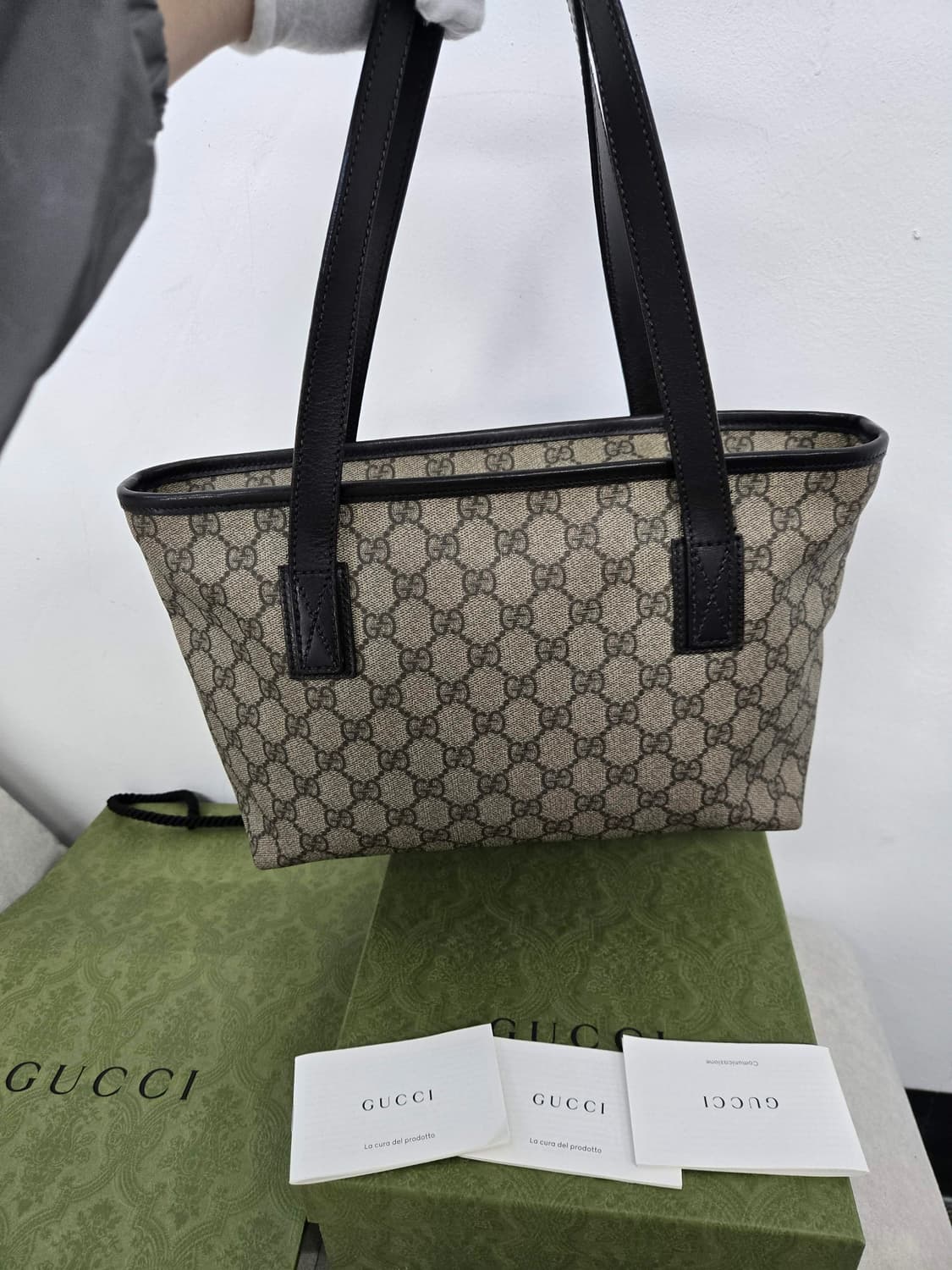 [보증서 정품] 구찌 시그니처 토트 숄더백 상품이미지6