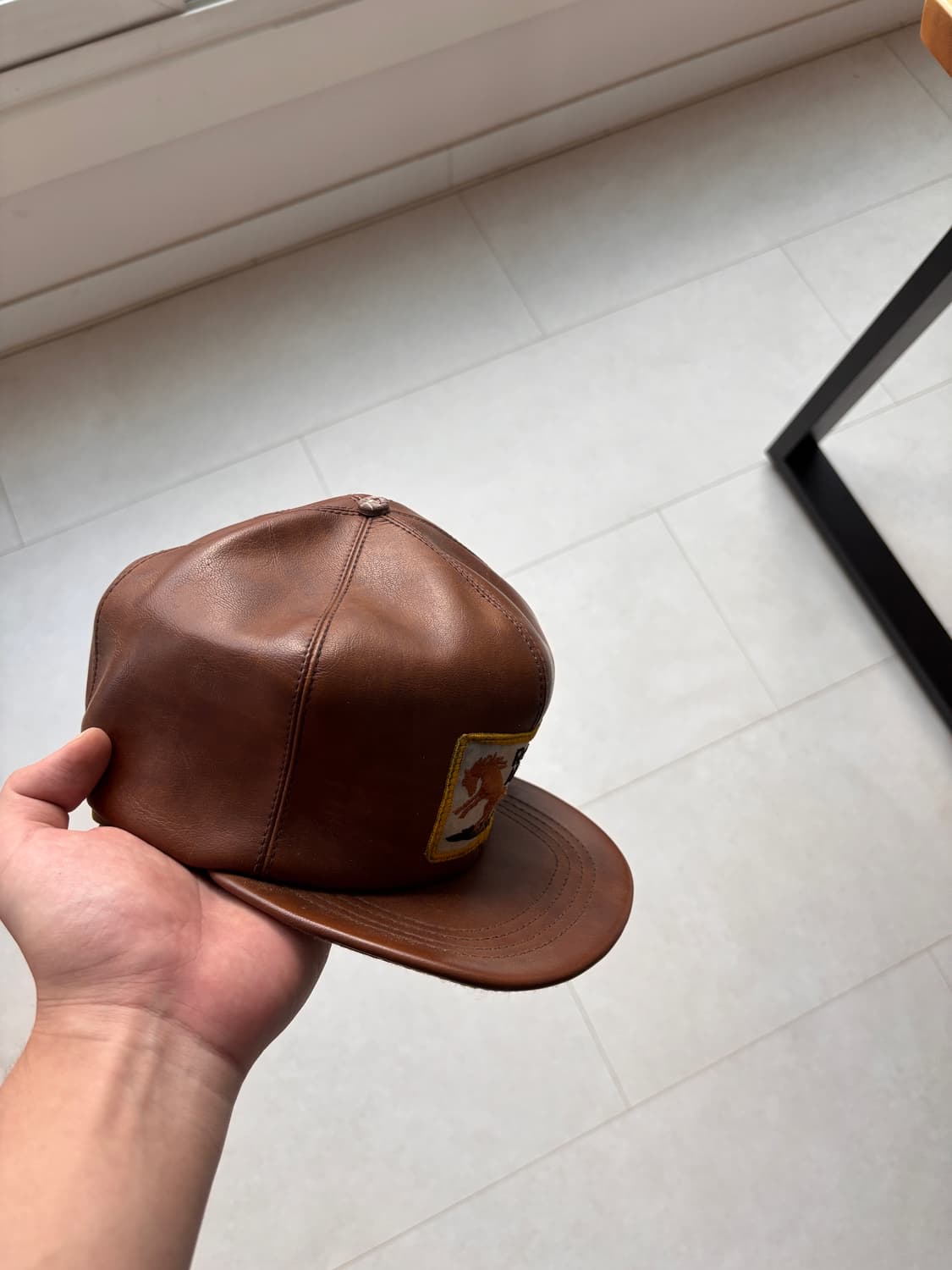 70–80s Vintage Grain Leather Rodeo Cap 상품이미지8