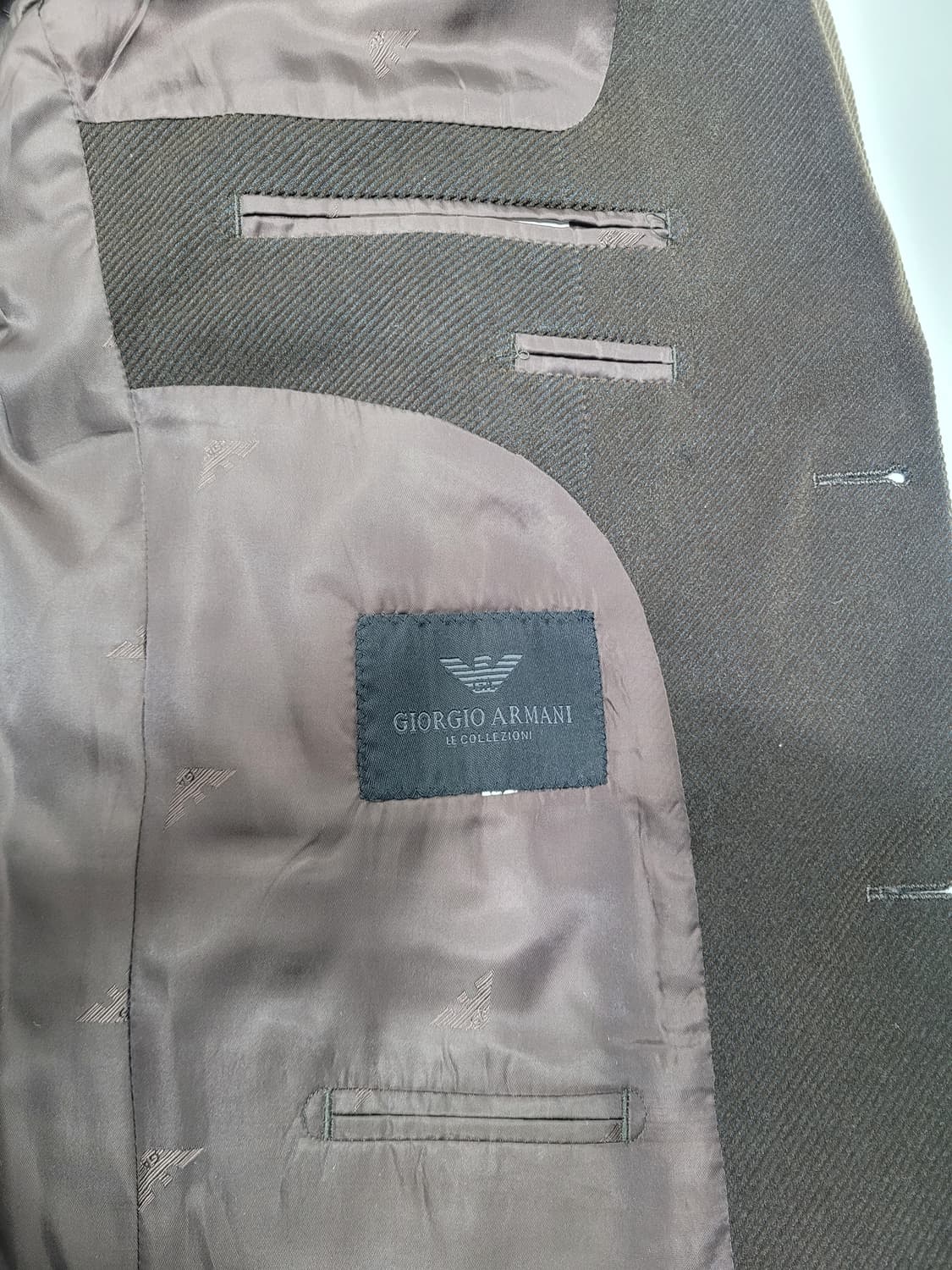 ARMANI 조르지오 아르마니 코듀로이 블레이저 자켓 / 남 48 브라운 상품이미지8