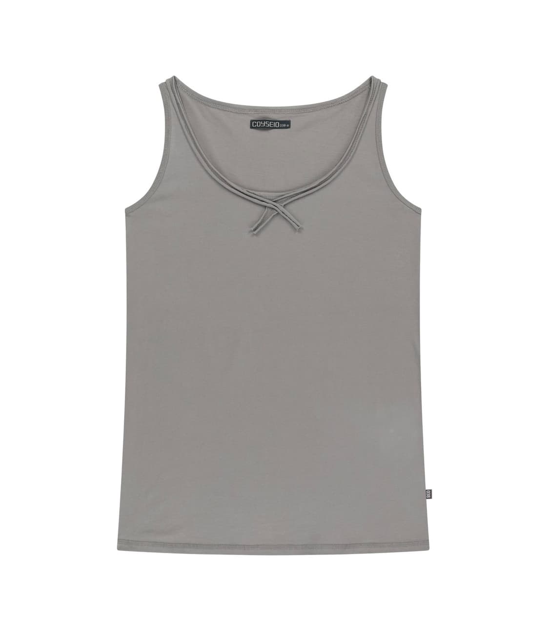 038 raw edge sleeveless grey 상품이미지1