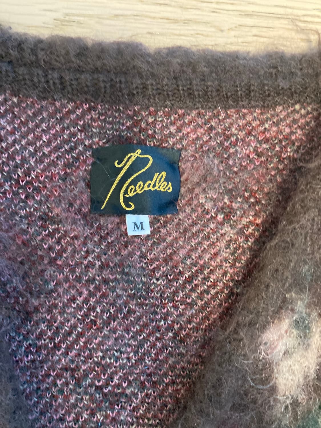 니들스 모헤어 가디건 로즈 M 상품이미지2