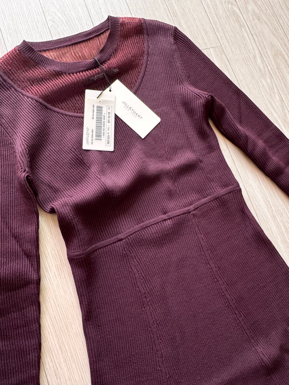 마른55 55 텍ㅇ 신품 질스튜어트 정가46만 니트 롱 원피스 마인 마쥬 상품이미지7