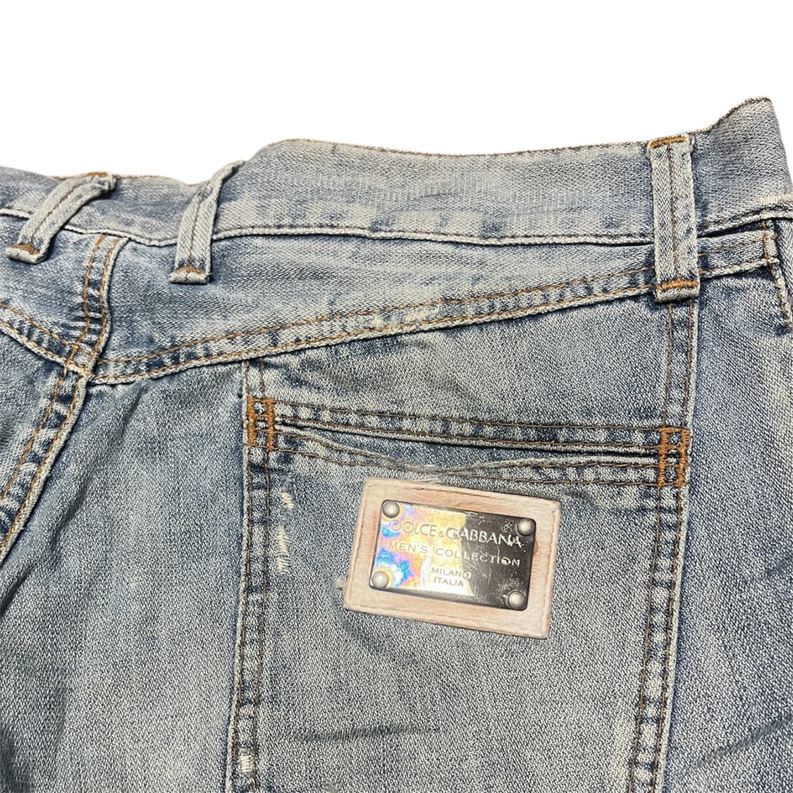 돌체 앤 가바나 [14 Classic] 메탈 플레이트 데님 연청 상품이미지3
