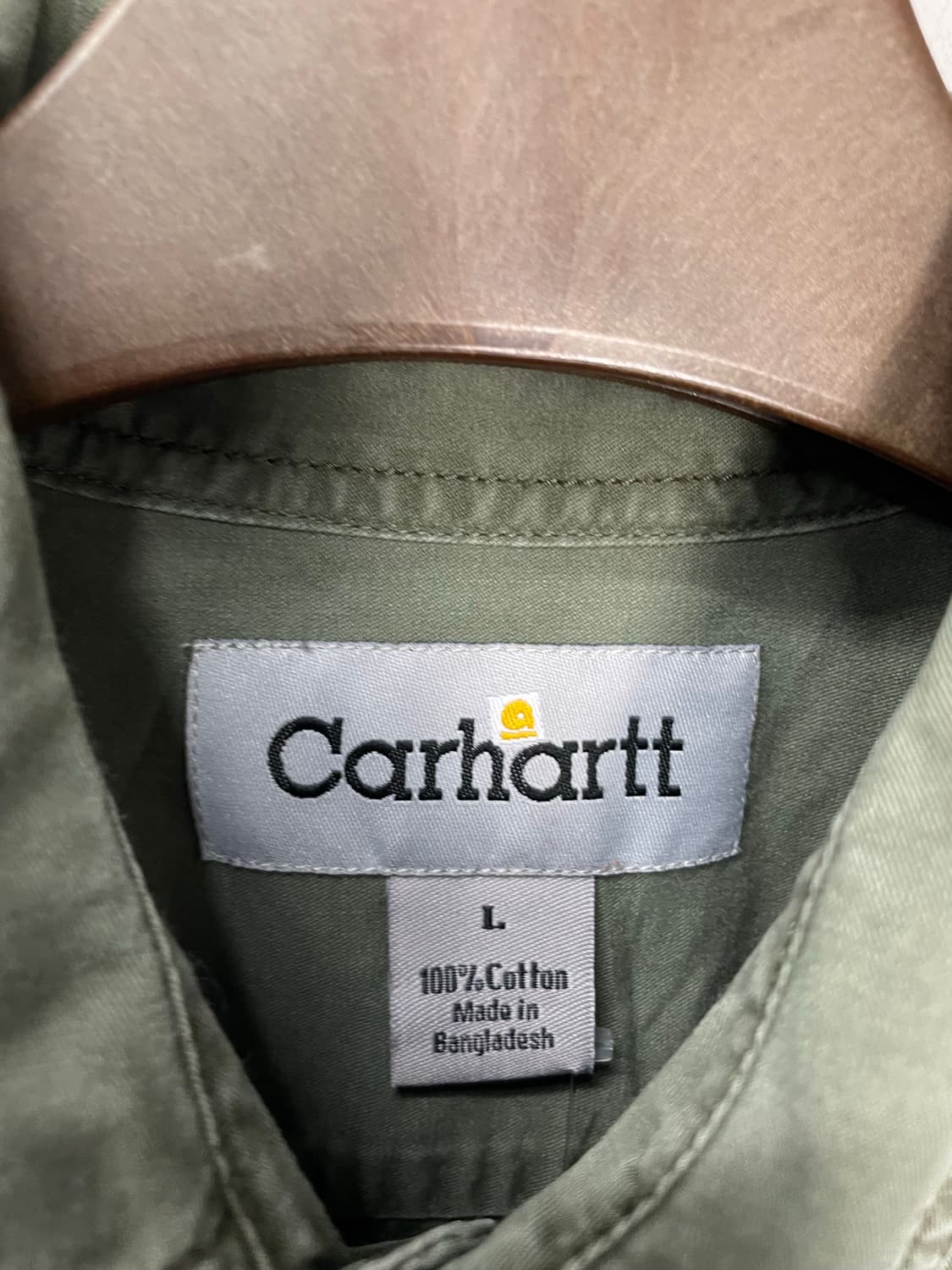 칼하트 카키 워크 셔츠 H1092 상품이미지5