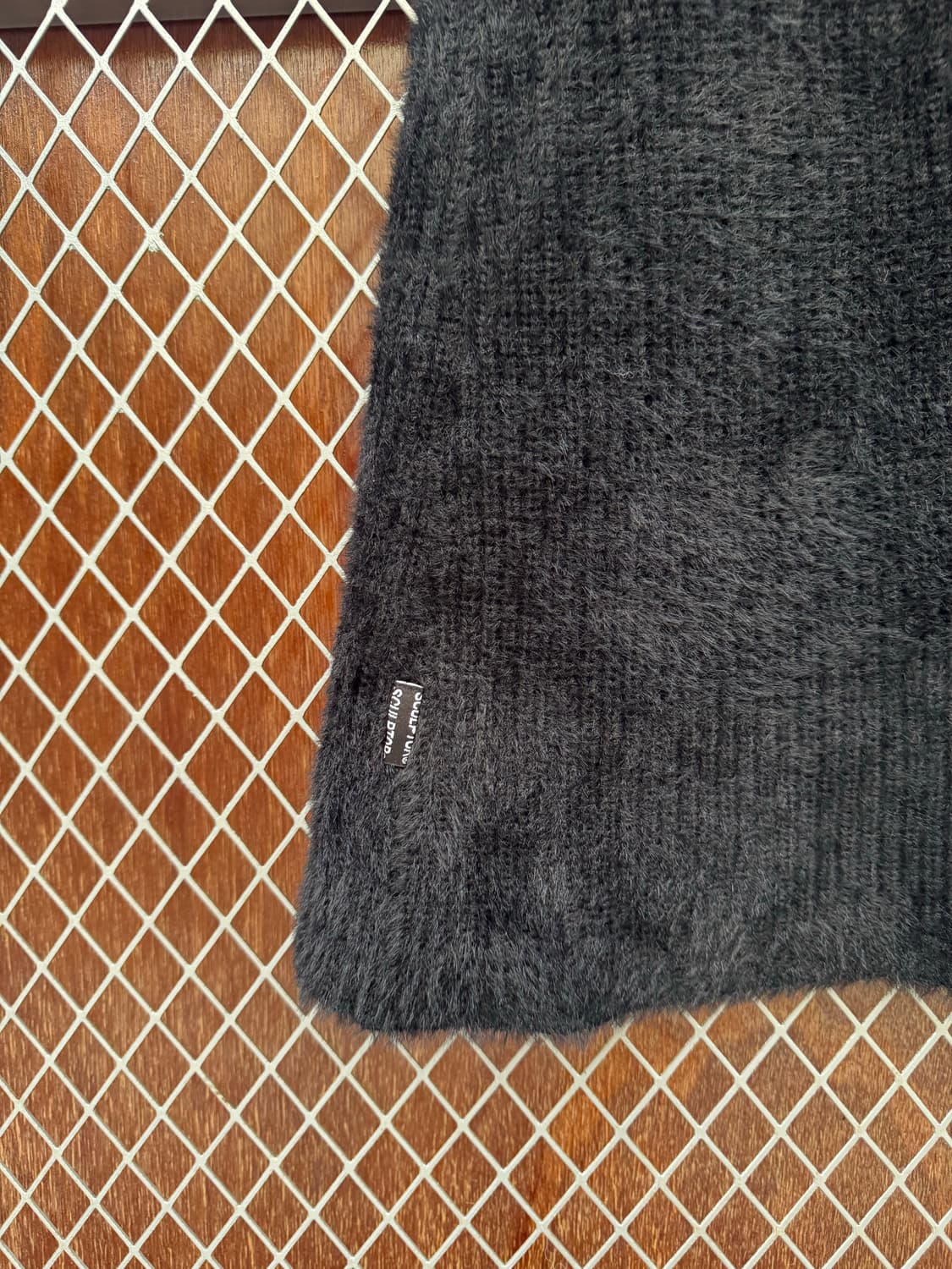 SCULPTOR 스컬프터 퍼 벨벳 블랙 미디 원피스 새상품 상품이미지8