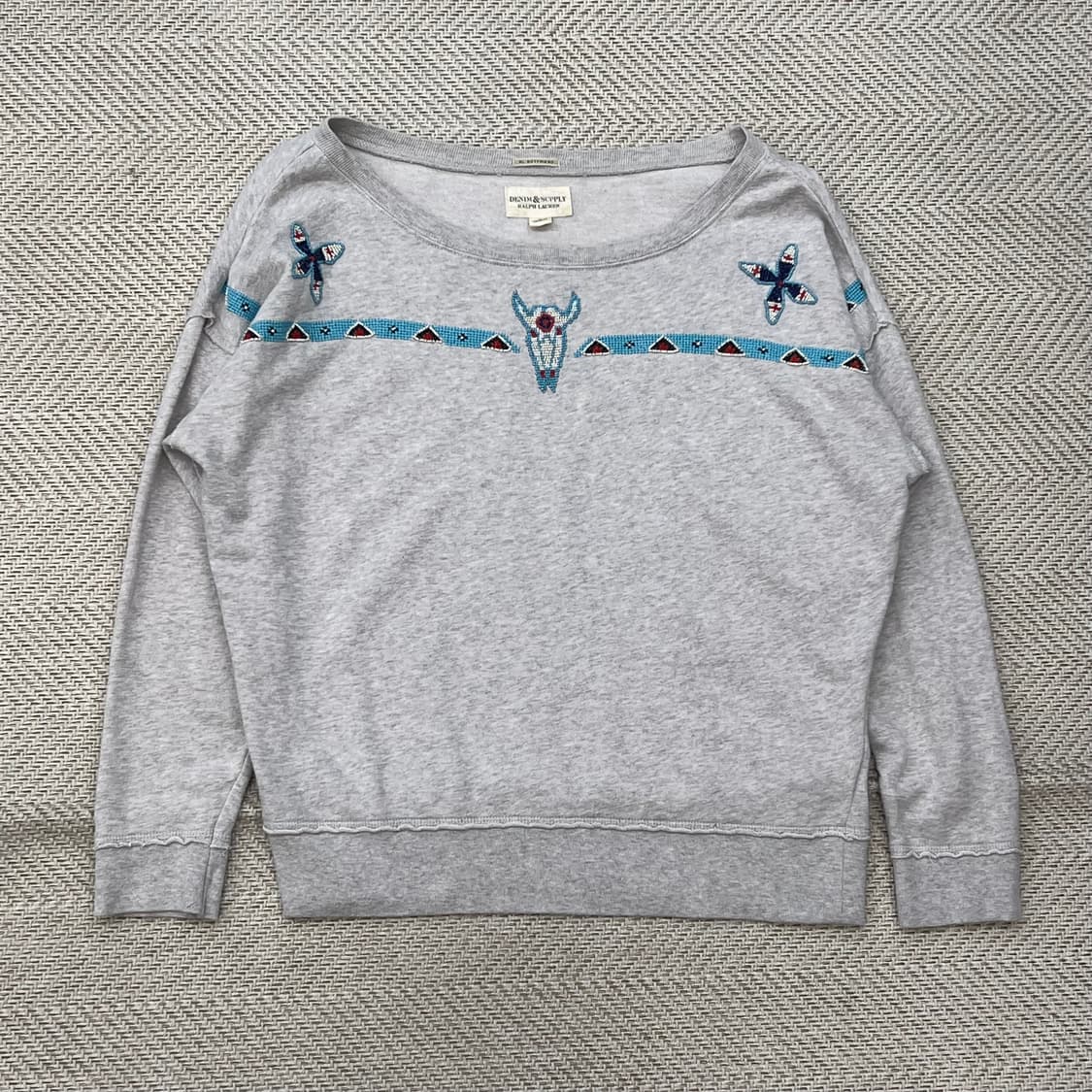 데님앤서플라이 비즈패치 스웻셔츠 r2291 상품이미지1