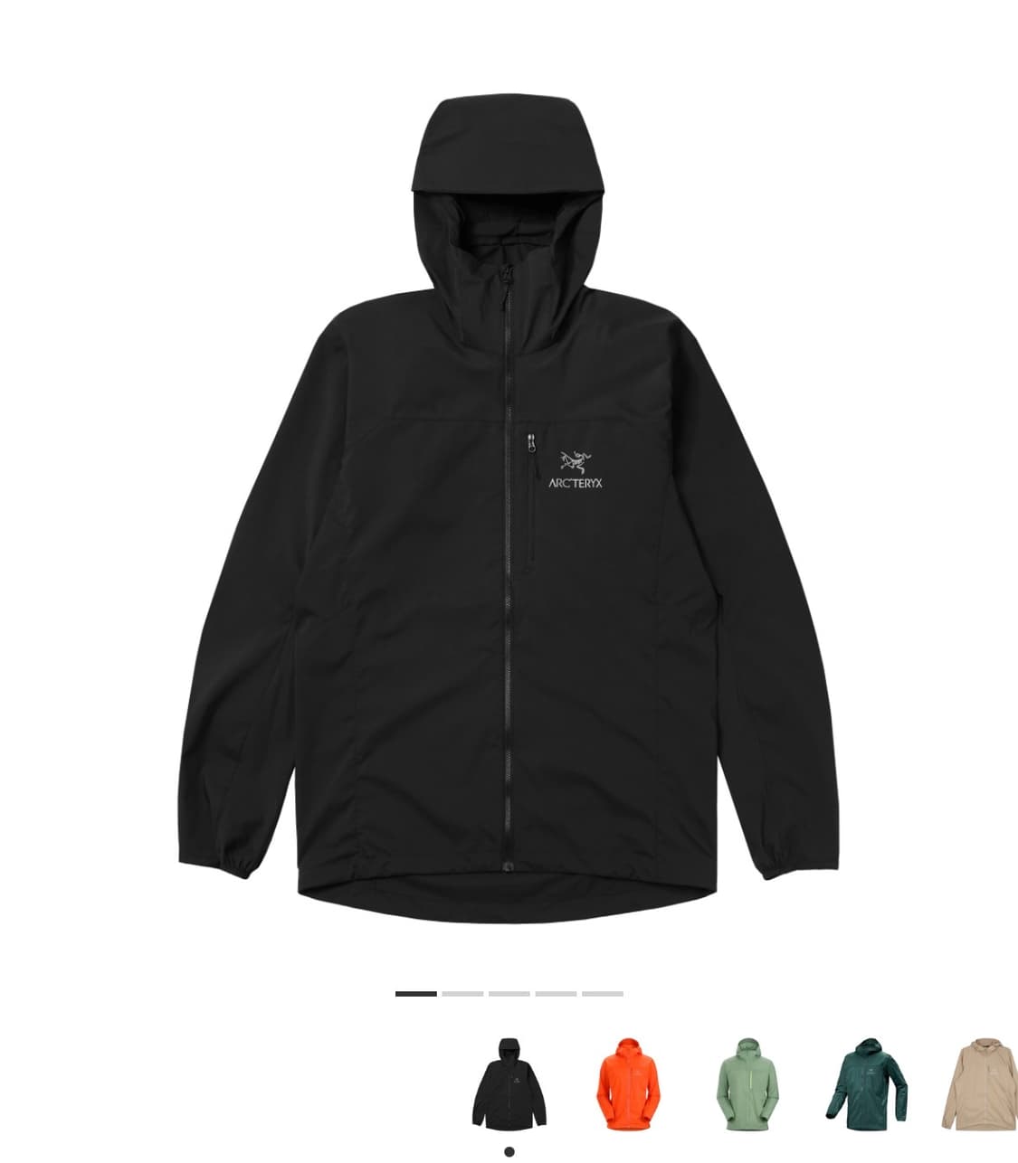 (급처) 아크테릭스 스쿼미시 후디 블랙 미사용 상품이미지1