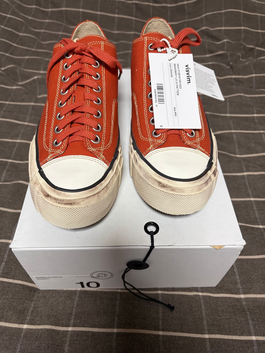 [10] 비즈빔 visvim 26ss 스캐그웨이 지패턴 오렌지 상품이미지1