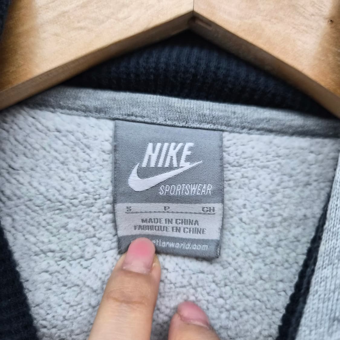 나이키 멀티포켓 그레이 후드 집업 자켓 남녀공용 S 상품이미지3