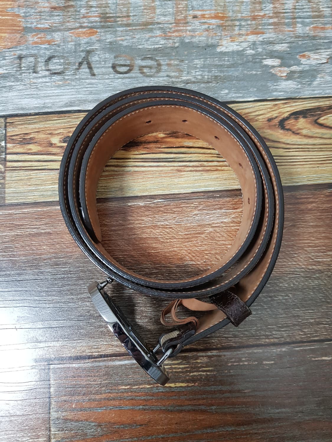 [34~38/정품] 구찌 GG 로고 벨트 브라운 상품이미지7