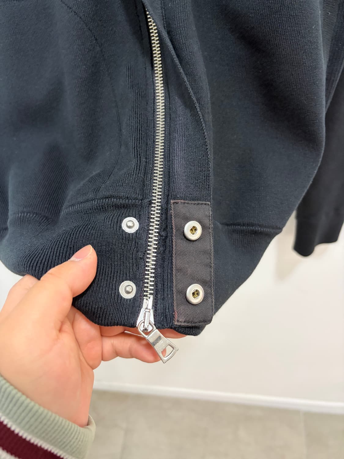 폴로 검정 블랙 니트 집업 자켓 상품이미지8