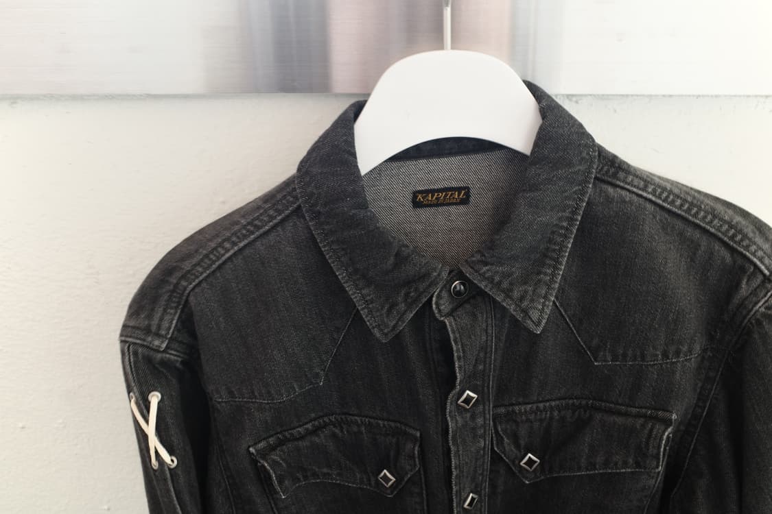 Kapital Lace-Up Denim Shirt 상품이미지4