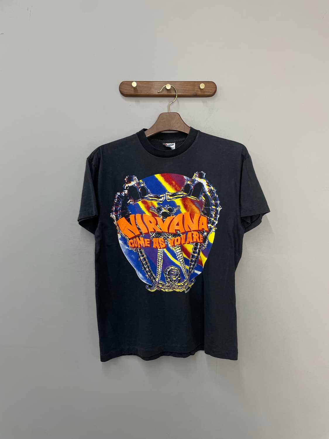 빈티지 너바나 밴드 프린팅 반팔 H2539 상품이미지2