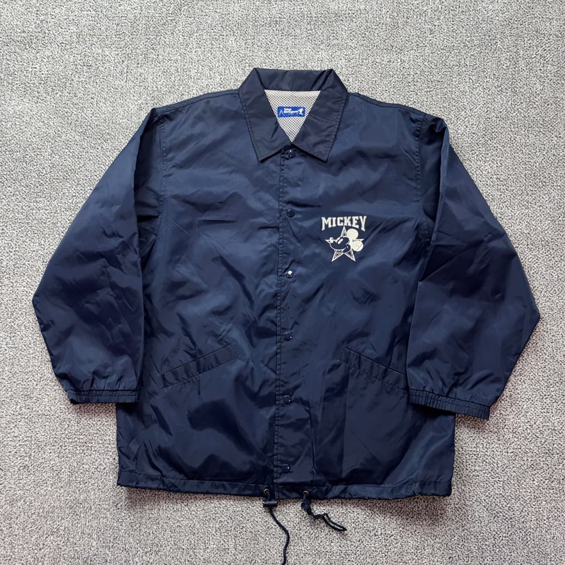 도쿄 디즈니 스토어 미키마우스 빅로고 네이비 코치자켓 상품이미지2