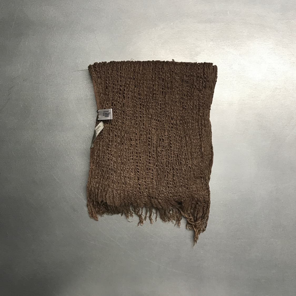 보테가베네타 린넨 혼방 머플러 브라운 상품이미지2