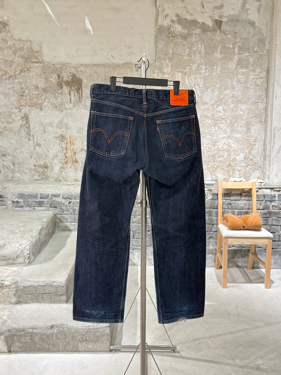 리바이스 503 진청 워싱 데님 팬츠 상품이미지6