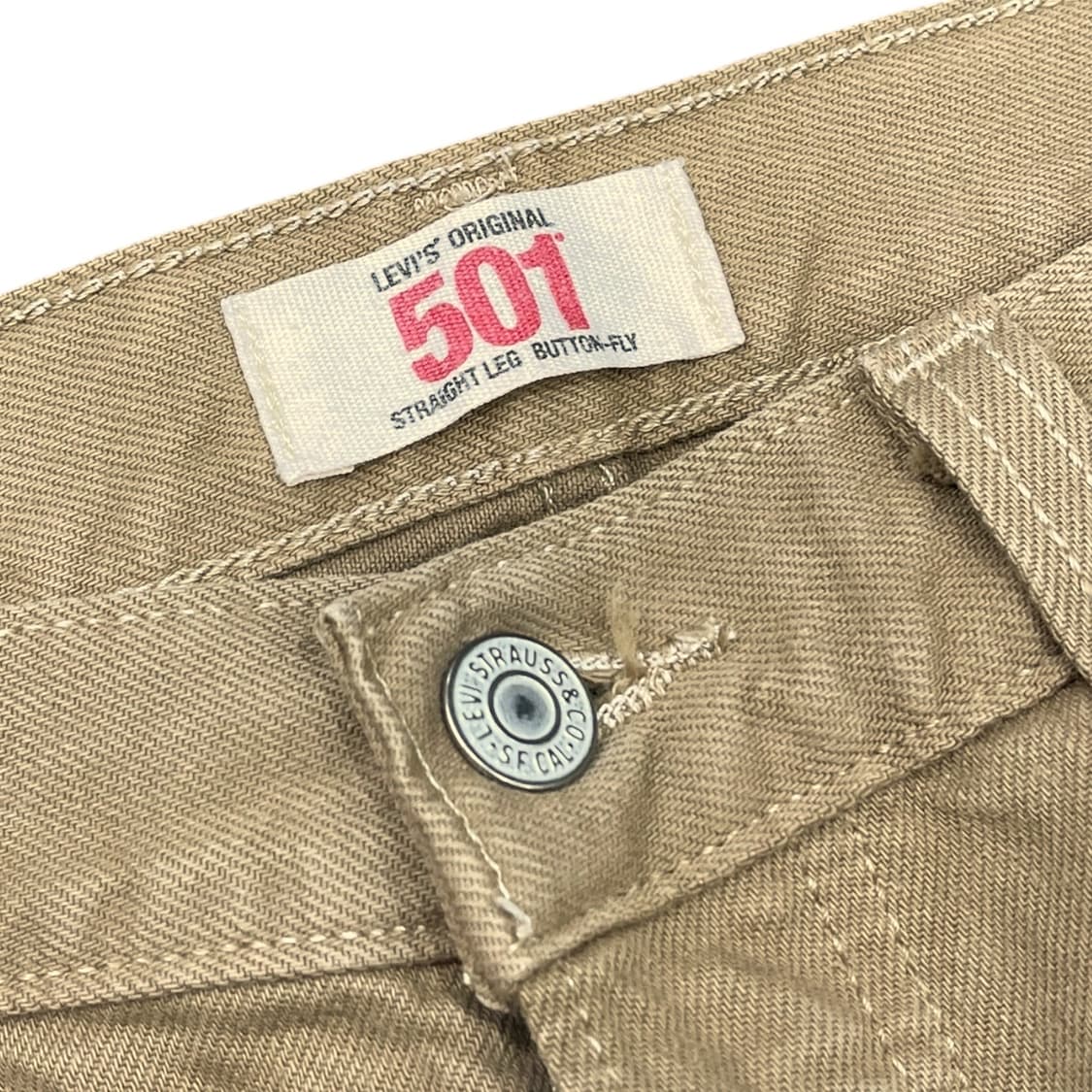 리바이스 501 베이지 데님팬츠 상품이미지5