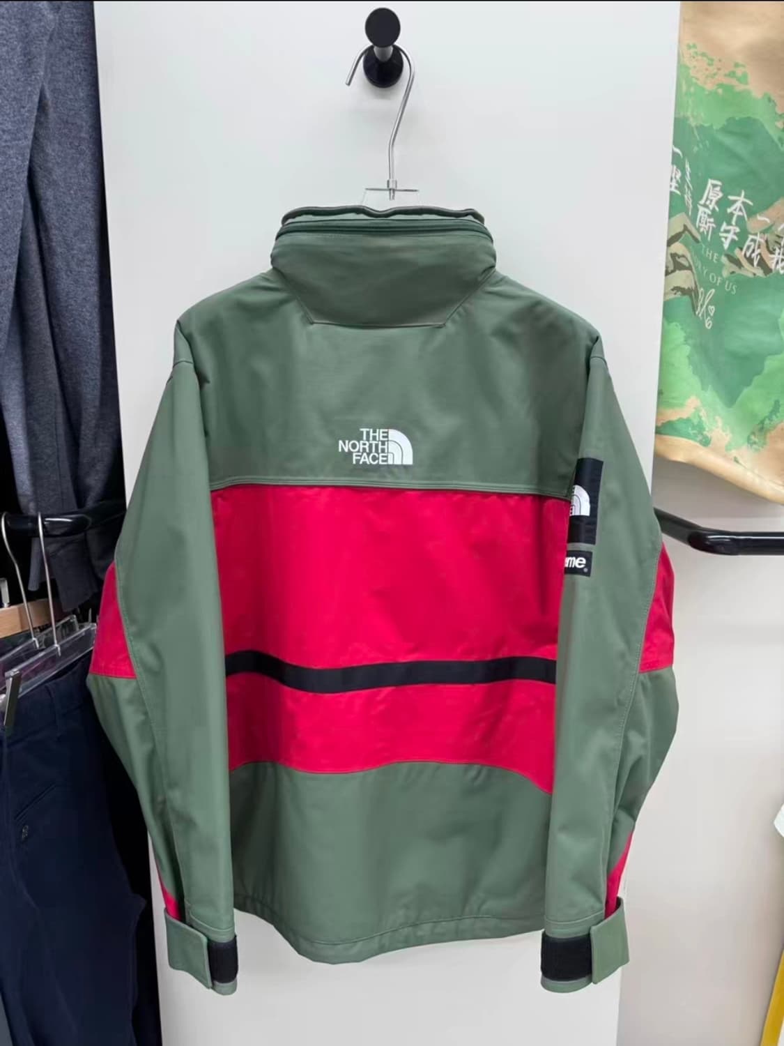 슈프림 x 노스페이스 스팁 테크 후드 자켓 올리브 (16SS) M 상품이미지2