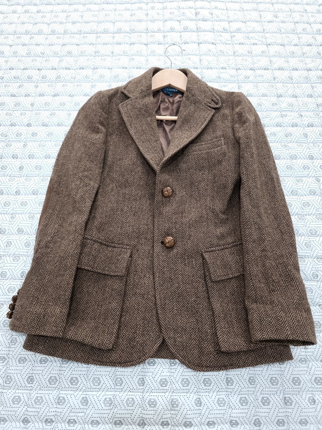 폴로 랄프로렌 헤링본 브라운 자켓 ~55 상품이미지1