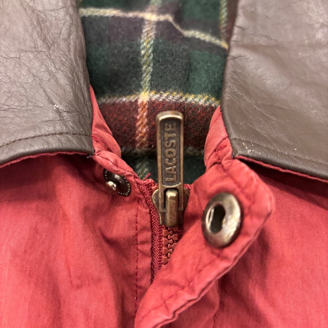 라코스테 00s 레더 넥 자켓 상품이미지3