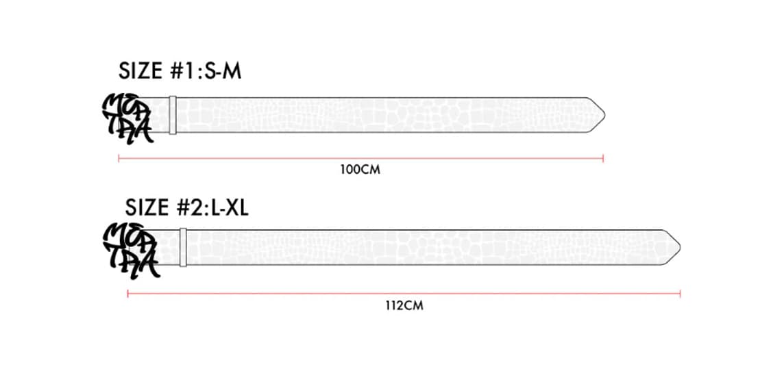 메르트라 악어 가죽 패턴 벨트 그린 상품이미지3