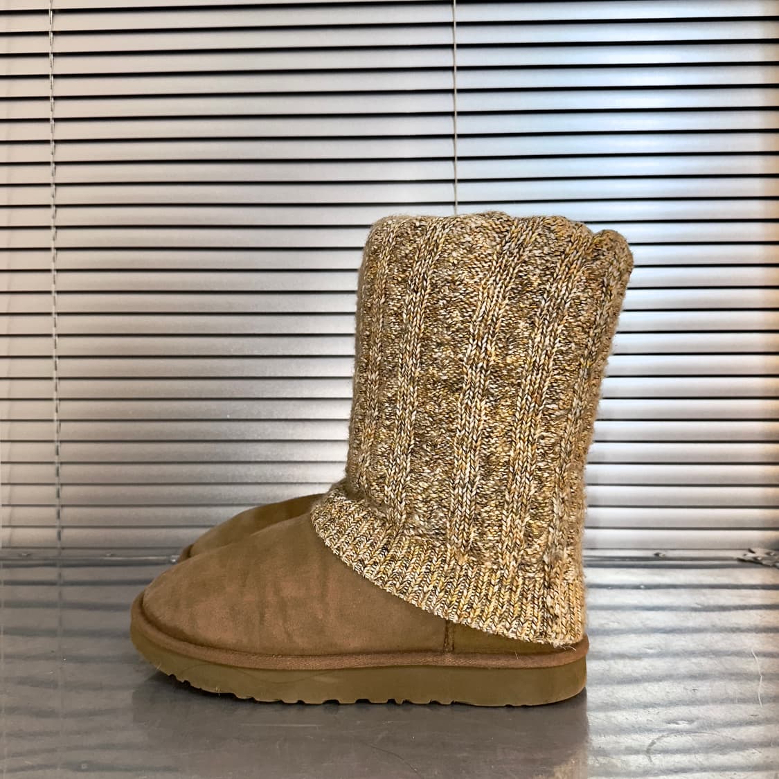 00s Y2K 희귀 니트 레그워머 어그 부츠 ⠀⠀ 상품이미지2