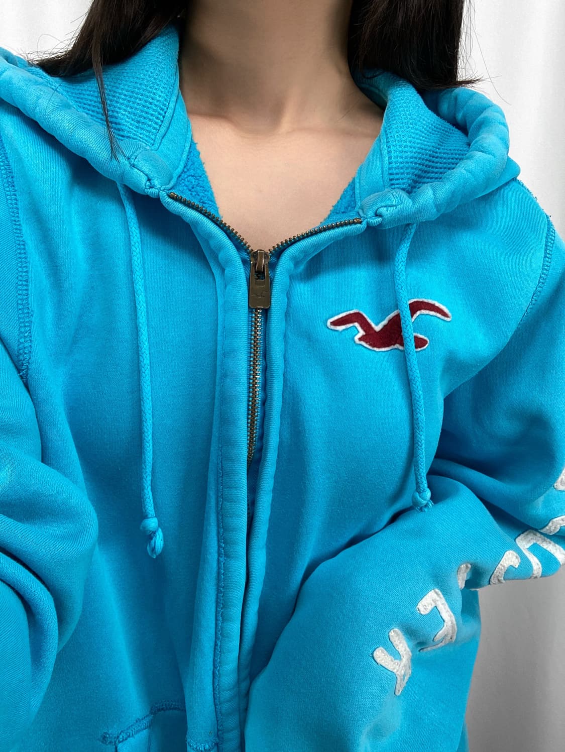 홀리스터 블루 후드집업 상품이미지1