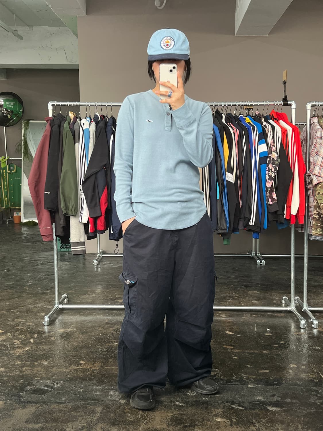 홀리스터 헨리넥 와플 롱슬리브 티셔츠 상품이미지2