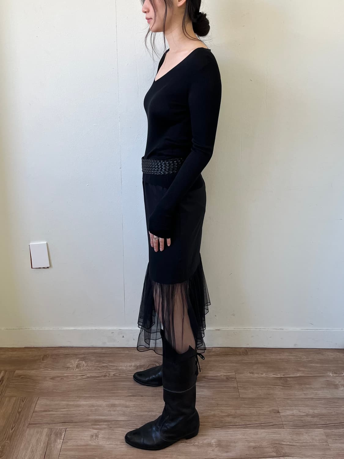 UNITED TOKYO 밴딩 블라우스 스커트 상품이미지9