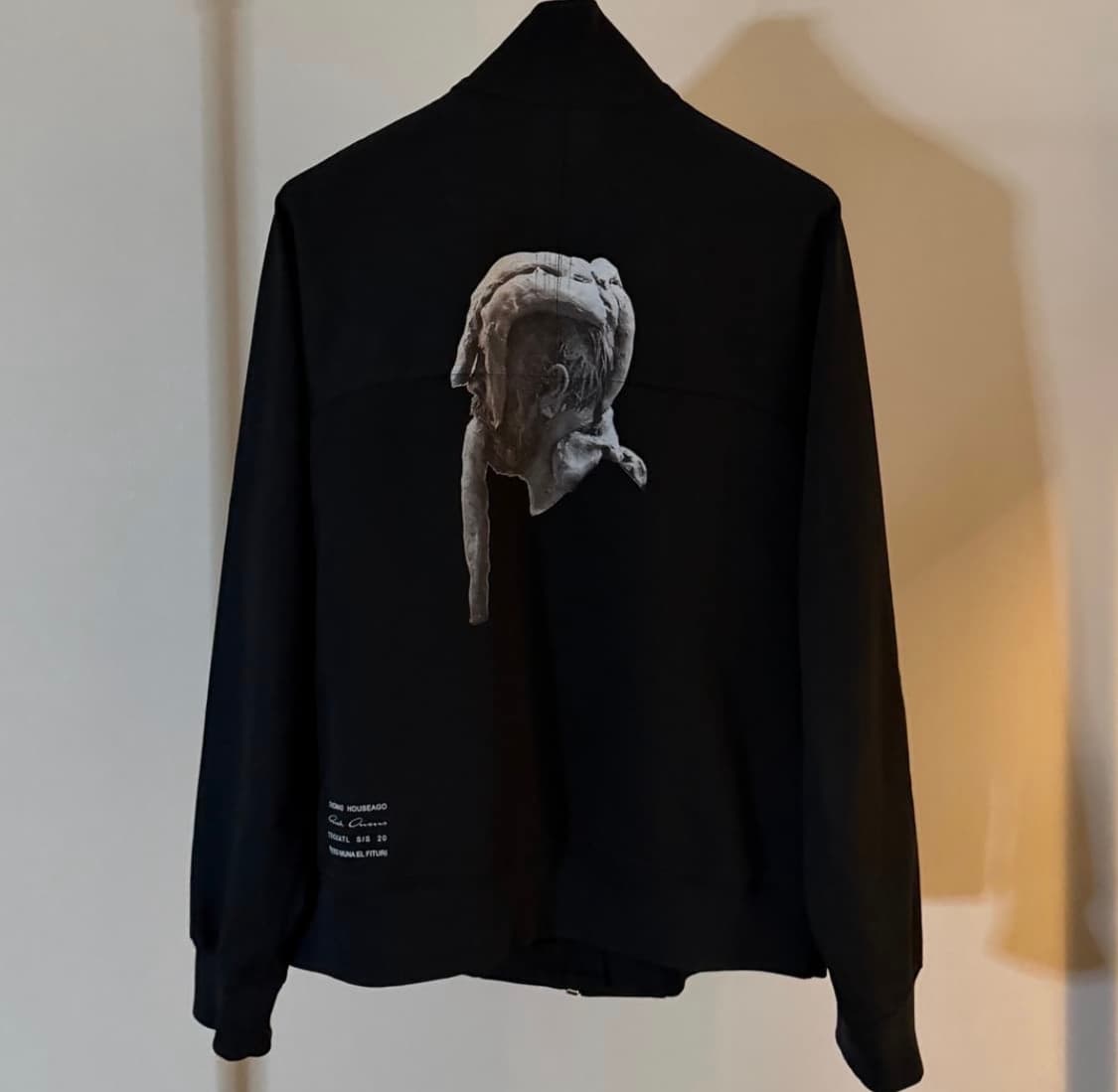 릭오웬스 20ss 토마스 하우즈아고 오버 블랙저지 m 상품이미지2