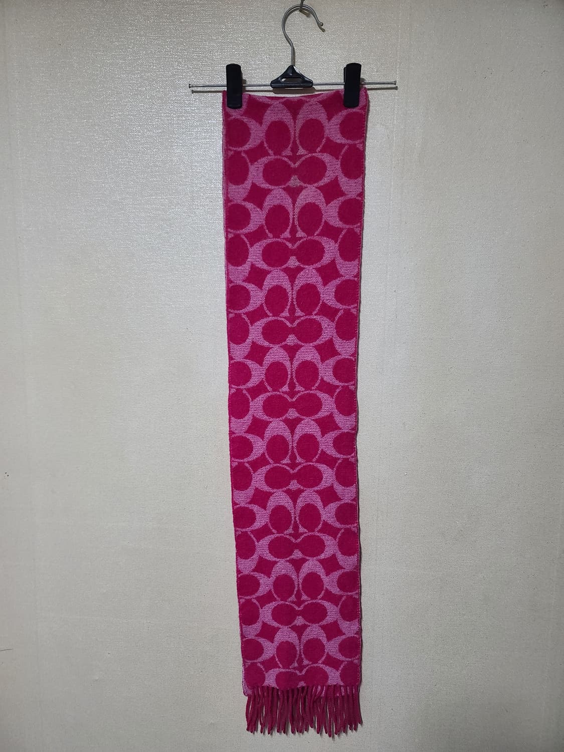 코치 시그니처 패턴 램스울 머플러 상품이미지3